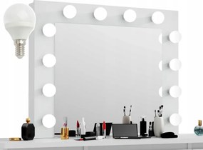 Bestent Toaletný stolík s LED zrkadlom Cleopatra White