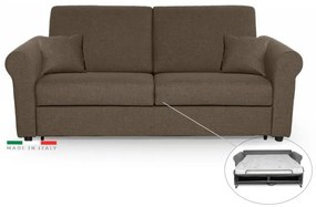 Rozkladacia POHOVKA NA KAŽDODENNÉ SPANIE SAVONA, hnedá (penelope 04), 140