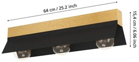 Eglo 900443 - Stropné svietidlo TARRAFO 3xE27/40W/230V
