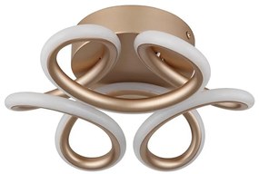 Globo 67386-24CH - LED stropné svietidlo MELISAND 24W/230V pr. 26 cm zlatá