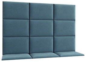 Set 12 čalúnených panelov Quadra 180x120 cm (mentolová). Akcia -16%. Vlastná spoľahlivá doprava až k Vám domov. 1051992