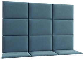 Set 12 čalúnených panelov Quadra 180x120 cm (mentolová). Akcia -20%. Vlastná spoľahlivá doprava až k Vám domov. 1051992