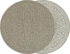 Obojstranný koberec BRUSSELS 205989/10610 béžový / krémový kruh