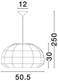 Rustikálny luster Melody 50 ratan