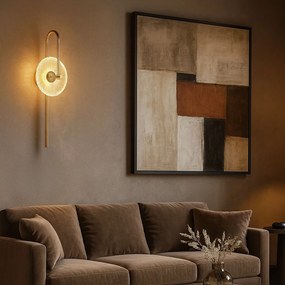 Toolight Toolight, LED nástenné svietidlo 53x18cm, 3W, 3000K, LHJ072-W, zlatá matná, OSW-50032