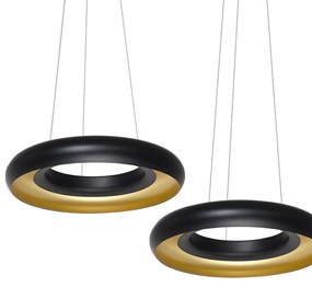 Závesné LED svietidlo Nero, 3x LED 36w, 4000k, g/b