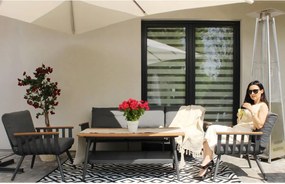 CH 4-dielny hliníkový záhradný nábytok - sivá