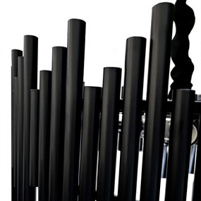 Toolight Toolight, krištáľové závesné svietidlo 50cm, 7xE14, G063-CP, čierna, OSW-08690