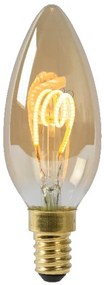Lucide 49043/03/62 LED žiarovky - Žiarovka - priemer 3,5 cm - LED stmievatelná - E14 - 1x3W 2200K - Jantárová
