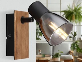 Nástenná lampa Claude, čierna%