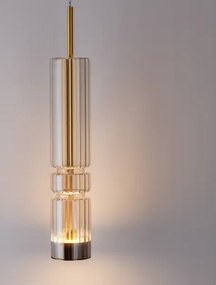 LED zlato-cognac moderné svietidlo Bento 39
