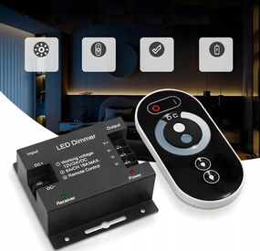 Sada LED pásikov 12V 5m 24W - zdroj + diaľkový ovládač