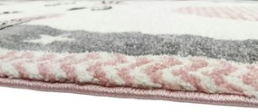 Vopi koberce Detský koberec Kiddo F0132 pink - 80x150 cm