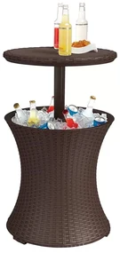 Odkladací stolík COLD BAR, ø 50 × 57–83 cm, plast
