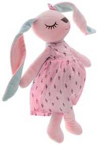 IKO Plyšový zajačik v ružových šatočkách 52cm