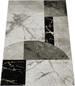 BE Koberec Gloria 3672 GOLD – sivý hnedý čierny obdĺžnikový Rozmer: 60x100 cm