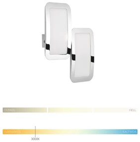 Wofi 4526.02.01.6000- SADA 2x LED Stmievateľné nástenné svietidlo SAGA LED/8W/230V