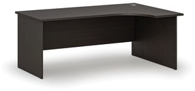 Kancelársky rohový pracovný stôl PRIMO WOOD, 1800 x 1200 mm, pravý, wenge