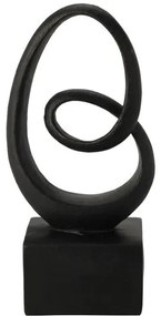 Dekorácia Ornament čierna, 12 x 24,5 x 8,5 cm