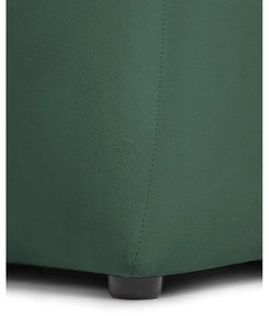 Zelená zamatová rohová pohovka (pravý roh/s leňoškou) Cube – Bonami Selection