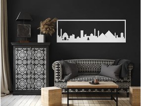 drevko Obraz Káhira panoráma Rozmer obrazu: 29,5 x 89 cm, Farba dekorácie: Čierna