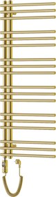 Mexen Neptun, elektrické vykurovacie teleso 1200 x 500 mm, 600 W, zlatá lesklá, W101-1200-500-2600-50
