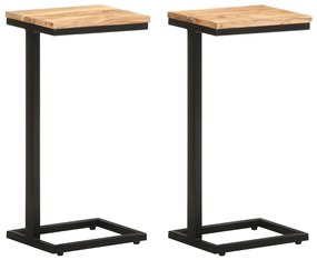 Príručné stolíky 2 ks 31,5x24,5x64,5 cm, akáciový masív