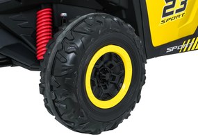 Ramiz Elektrická bugina TURBO 23 pre deti žltá