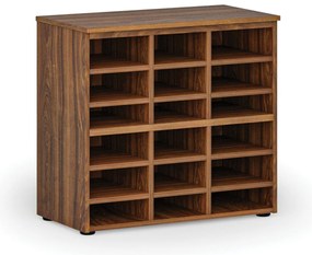 Triediaci regál PRIMO WOOD, 800 x 420 x 740 mm, 18 priehradok, orech