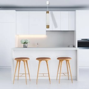 Luster na lanku Marble white/brass 1xGU10/8W/230V