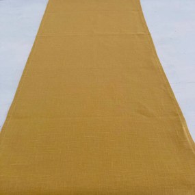 Behúň obrus 145x40 cm Ľan žltý