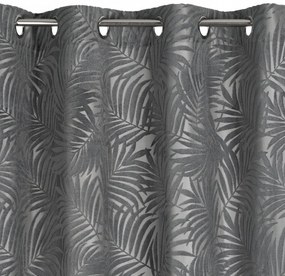 ZÁVES NA KRÚŽKOCH LIVIA 140X250 CM SIVÁ