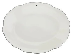 Bastion Collections Porcelánový servírovací tanier White Ruffle