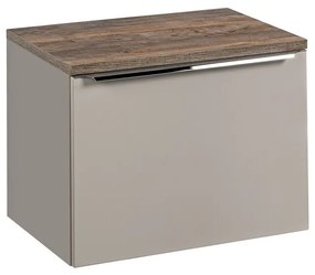 Závěsná skříňka Santa Fe s deskou 60 cm taupe/dub santa fe vintage