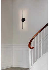 Čierne kovové LED stmievateľné nástenné svietidlo Omni Wall – UMAGE