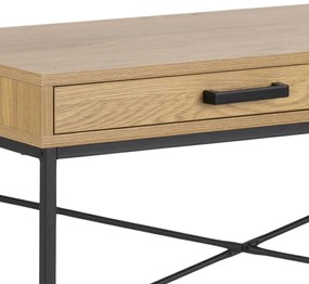 Actona Písací stolík Seaford 110 - dub divoký / čierna