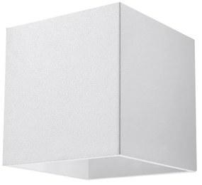 Biele nástenné svietidlo Sollux Geo