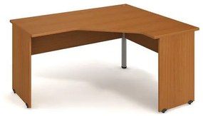 Rohový kancelársky stôl Gate, 160 x 120 x 75,5 cm, pravé vyhotovenie, dezén čerešňa