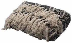 Boho Pohodlný Prehoz - 125 x 150 cm - Čierno-Béžová Regentská Sada 5 ks zvýhodnená cena