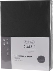 JERSEY PRESTIERADLO JERSEY3 180X200 CM ČIERNE