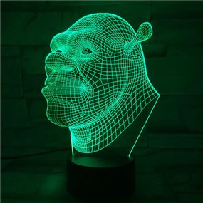 3Dmix 3D-MTV083 - Motív pre 3D LED nočnú lampu - Shrek