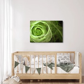Obraz - Abstraktné ruže zelená (90x60 cm)