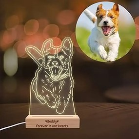 3Dmix 3D-MTV000 - Vlastný motív pre 3D LED nočnú lampu - Custom - Štvorec