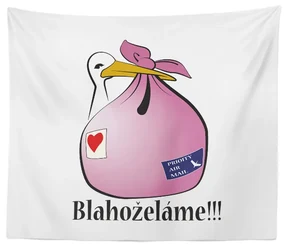 Sablio Deka Blahoželáme!!!: 150x120 cm