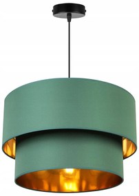 Závesné svietidlo Mediolan, 1x textilné tienidlo (výber zo 6 farieb), (výber z 3 farieb konštrukcie), (fi 40cm), g