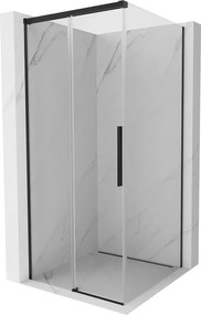 Mexen Rox, posuvný sprchový kút 110 x 110 cm, číre sklo, čierny profil, 8C2-110-110-70-00