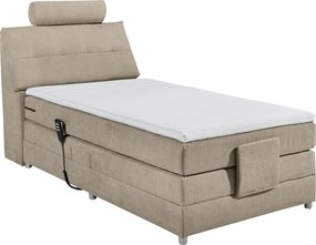 XXXLutz BOXSPRINGOVÁ POSTEĽ, 120/200 cm piesková MID.YOU - Online Only spálne - 002220021901