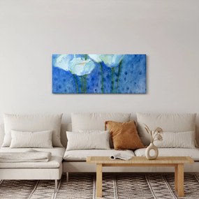 Obraz - Biele tulipány (120x50 cm)