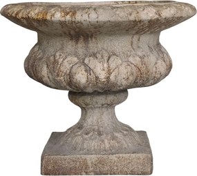 Béžovo-hnedý antik dekoračný kvetináč Broqua - Ø 57*47cm