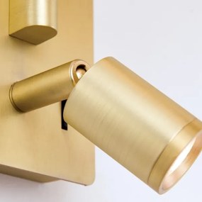 Orion WA 2-1469/1- LED Nástenná lampa CARLTON 1xE27/40W/230V + LED/3W biela/zlatá